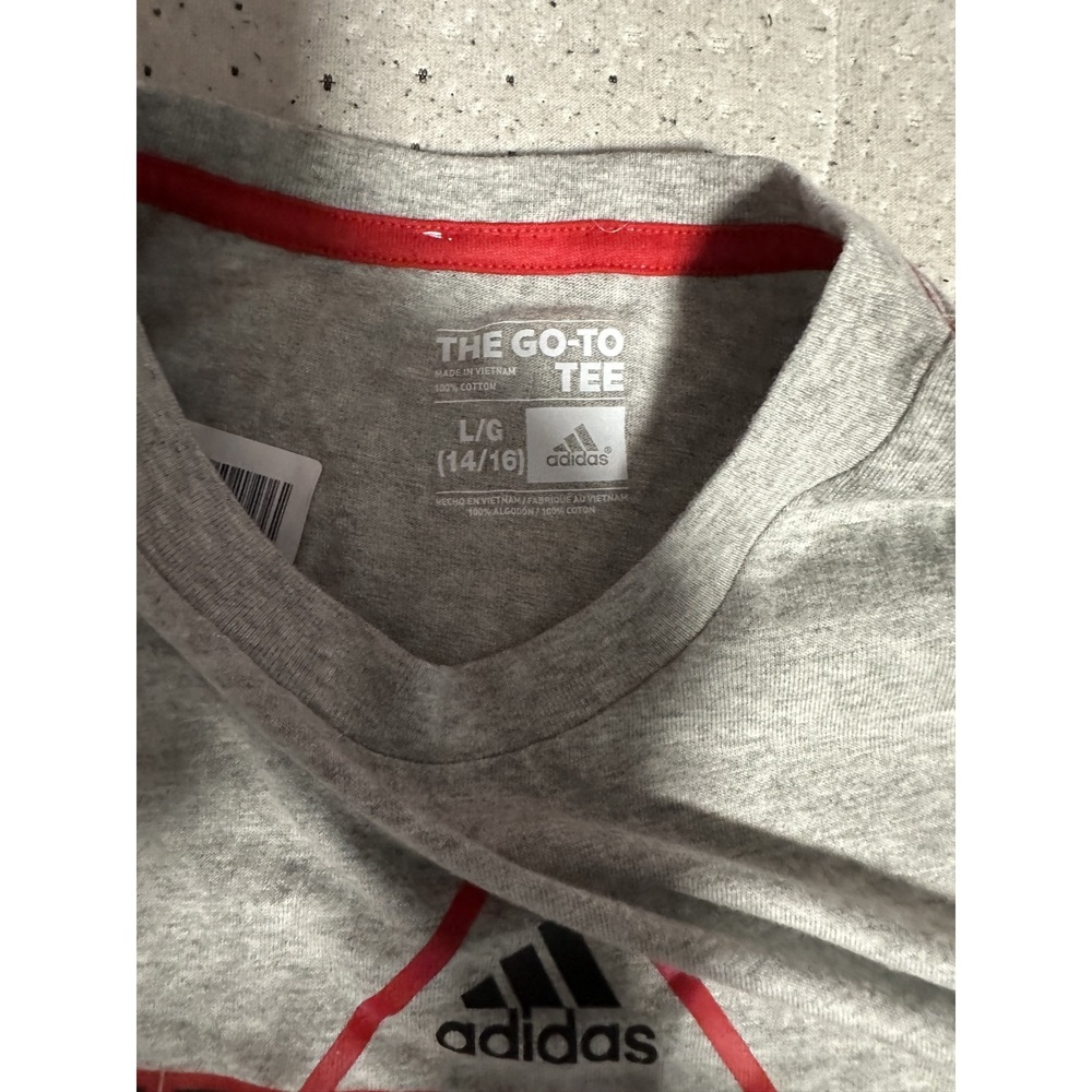 adidas Gray logo Boys T-Shirt